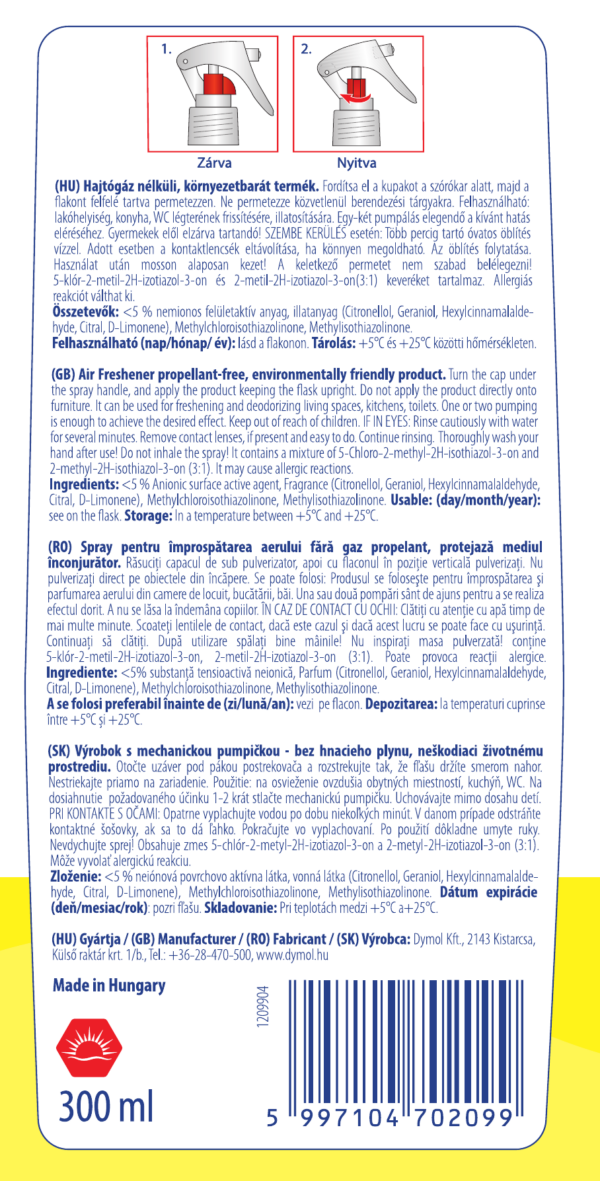Zum légfrissítő Lemon Fresh illatú 300 ml