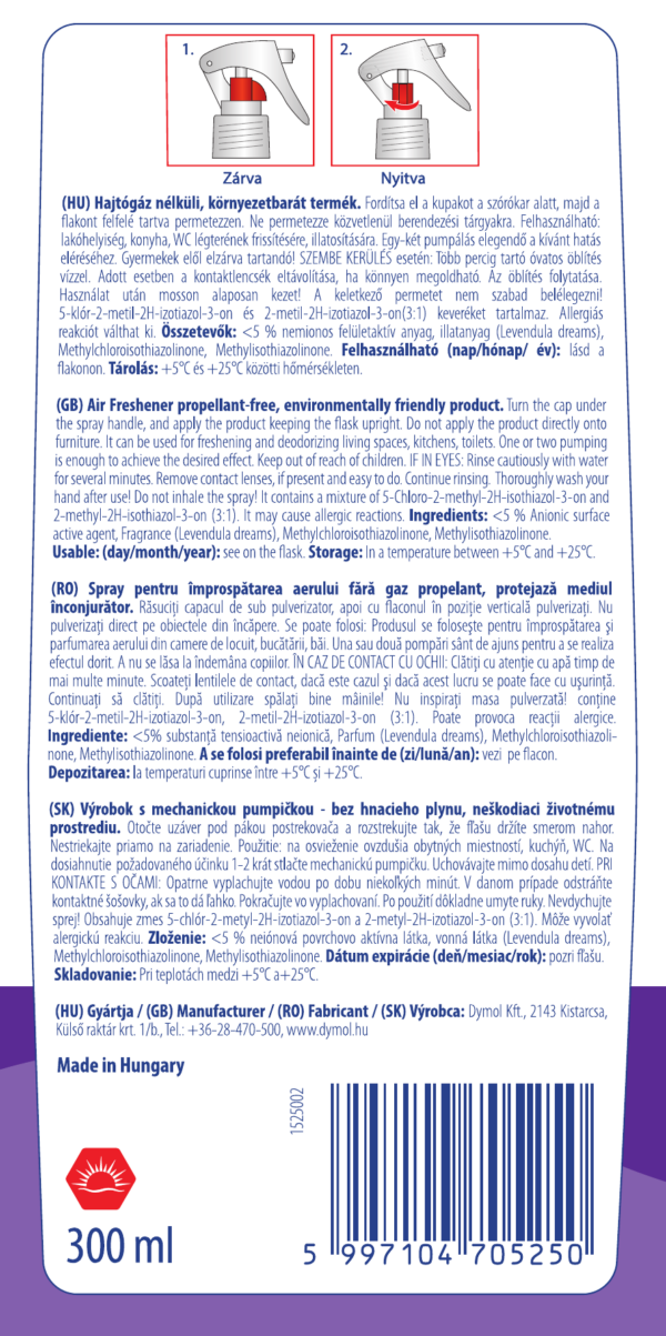 Zum légfrissítő Lavender Dreams illatú 300 ml