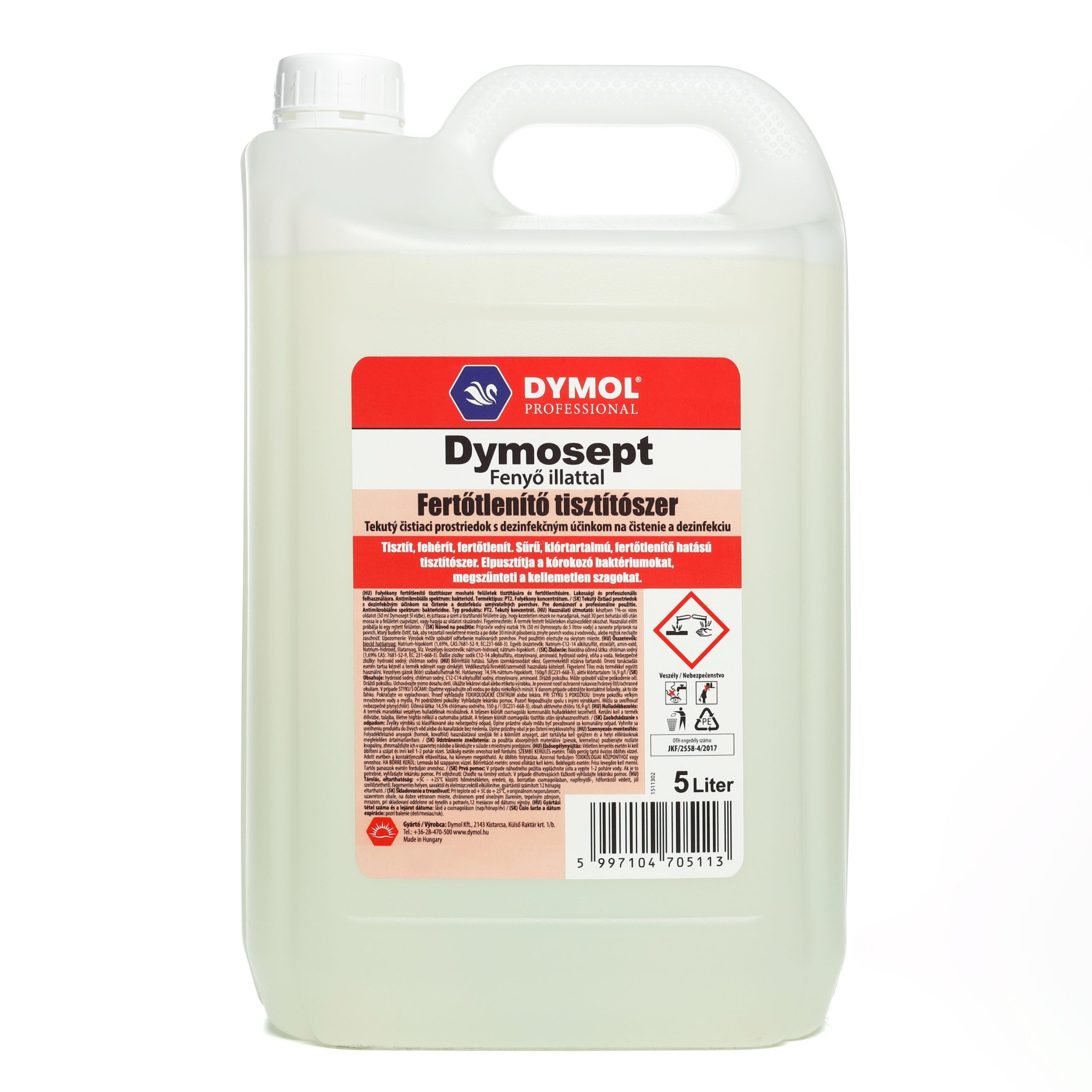 Dymosept fertőtlenítő tisztítószer fenyő illatú 5000 ml