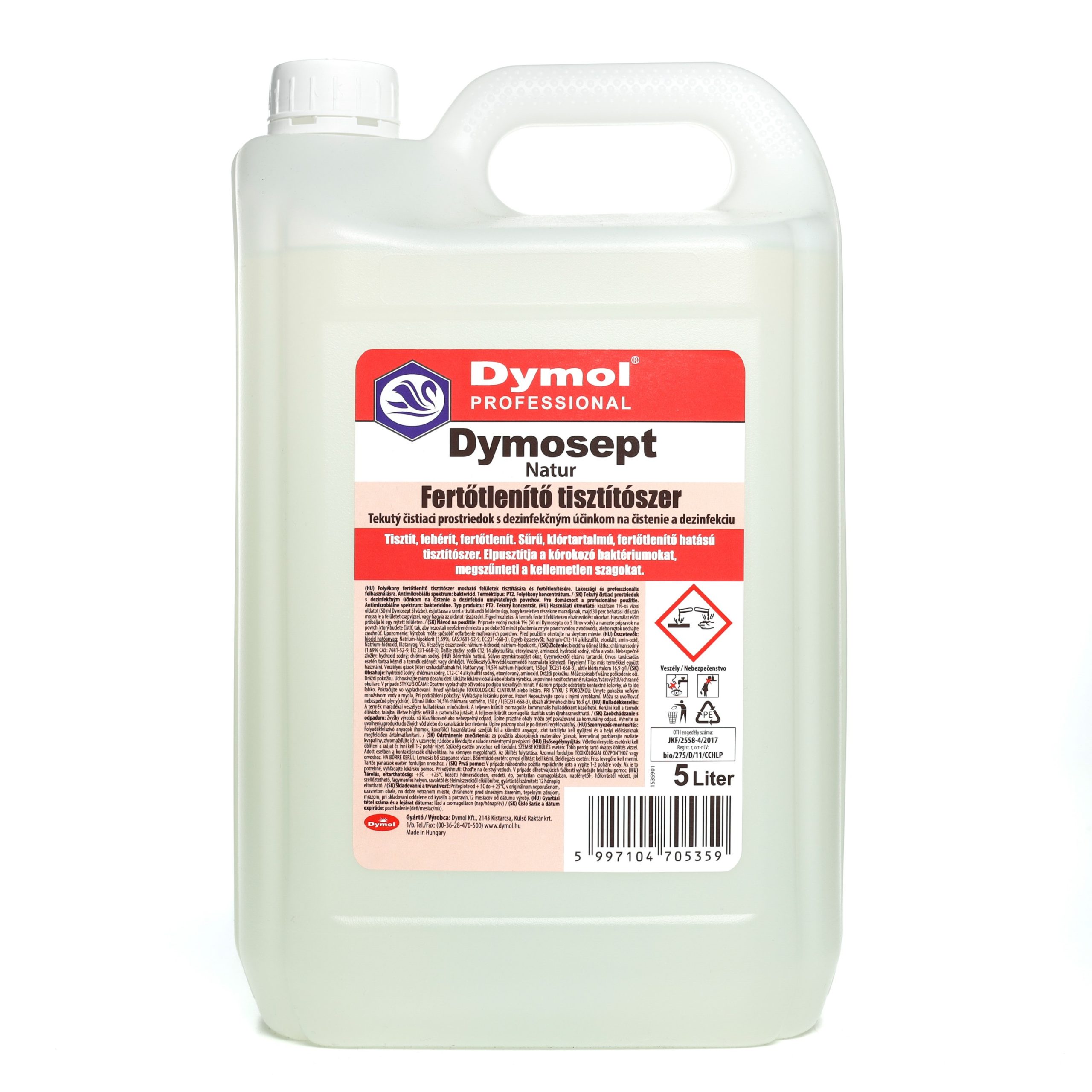 Dymosept fertőtlenítő tisztítószer natúr 5000 ml