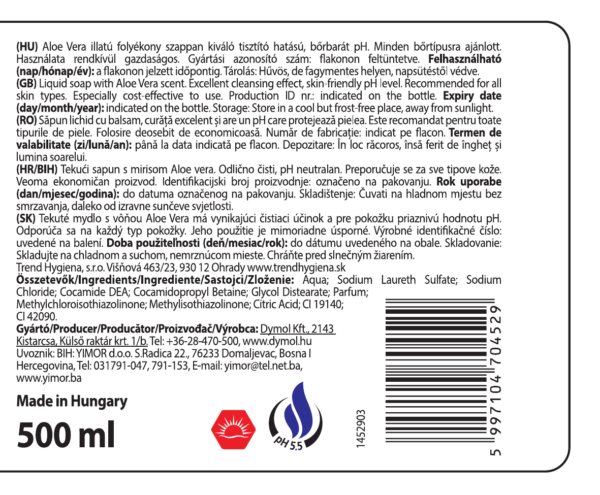 Well folyékony szappan aloe vera  illatú 500 ml